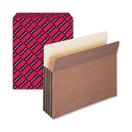 Smead Smead, REDROPE DROP FRONT FILE POCKETS, 3.5in EXPANSION, LETTER SIZE, REDROPE, 25PK 73224